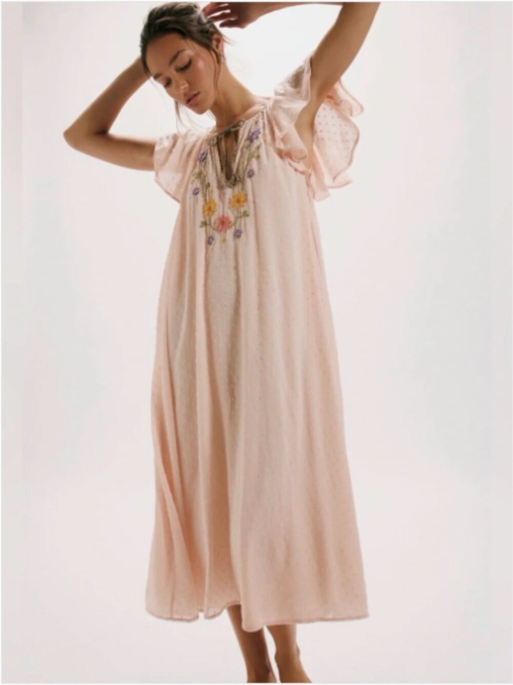 NWT Free People Savannah Rose Midi Dress XS